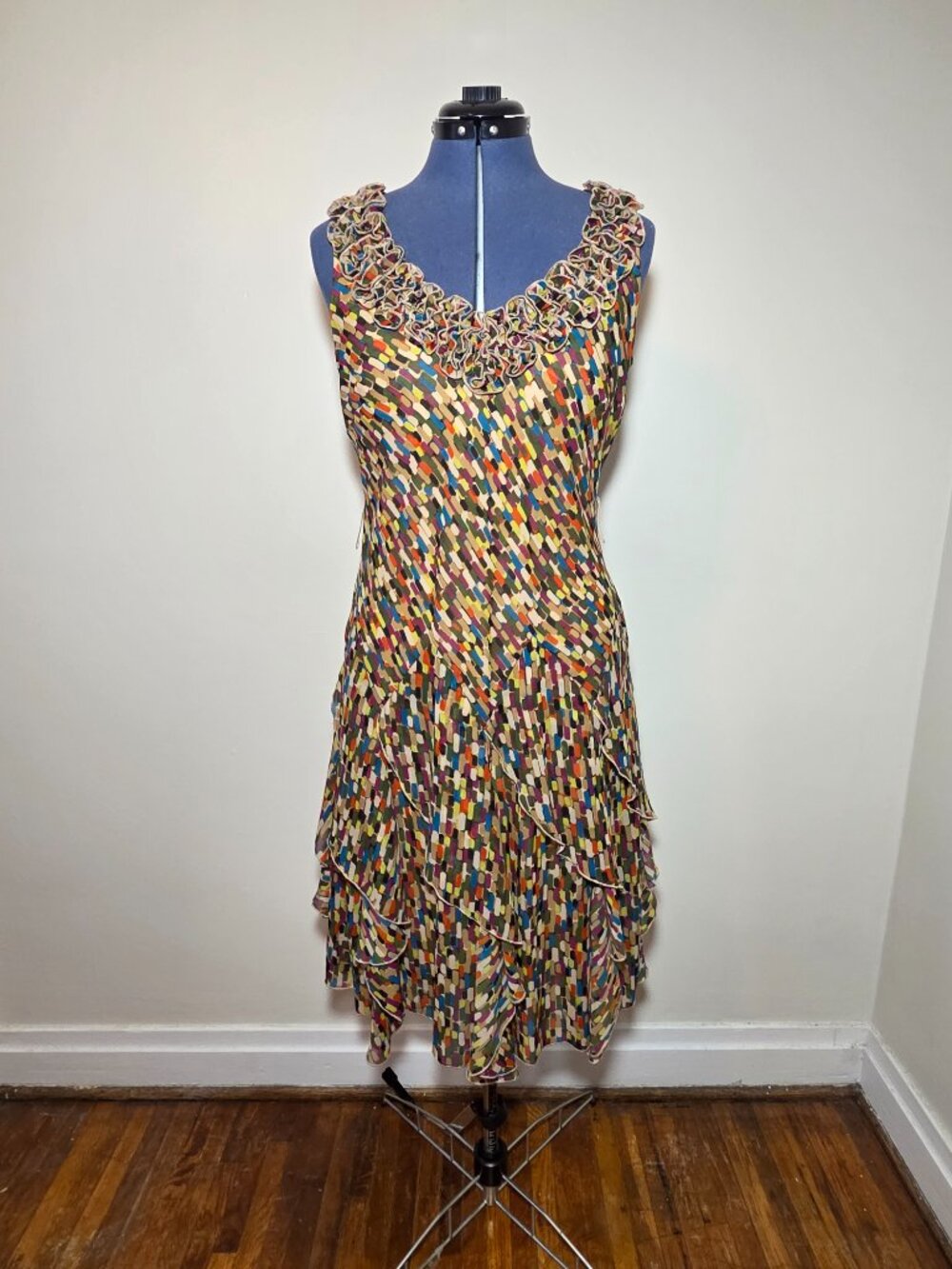 Signature by Robbie Bee y2k Trumpet Flounce Dress - Picture 3 of 9